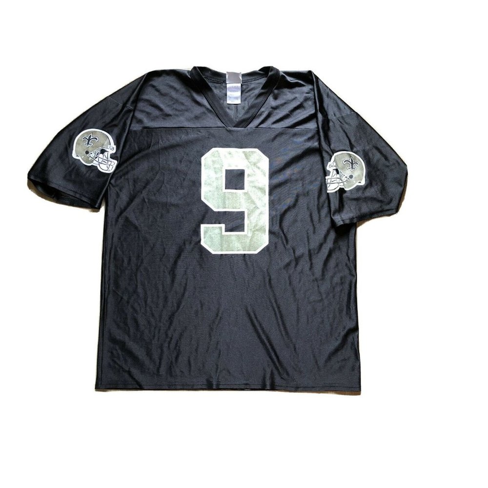 NFL Team Apparel Brees 9 Saints New Orleans Mens XL Jersey‎ Pullover V Neck